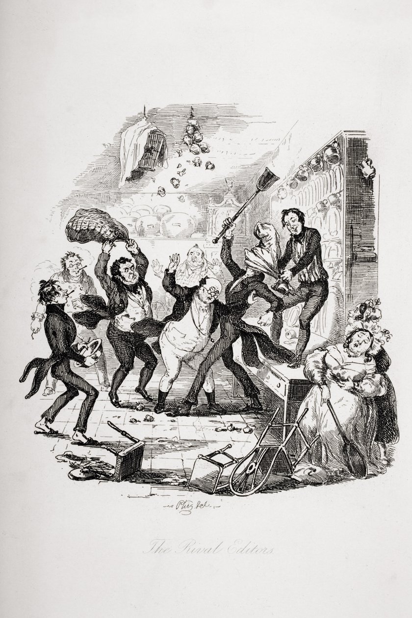 Wahariri wapinzani, kielelezo kutoka kwa `The Pickwick Papers