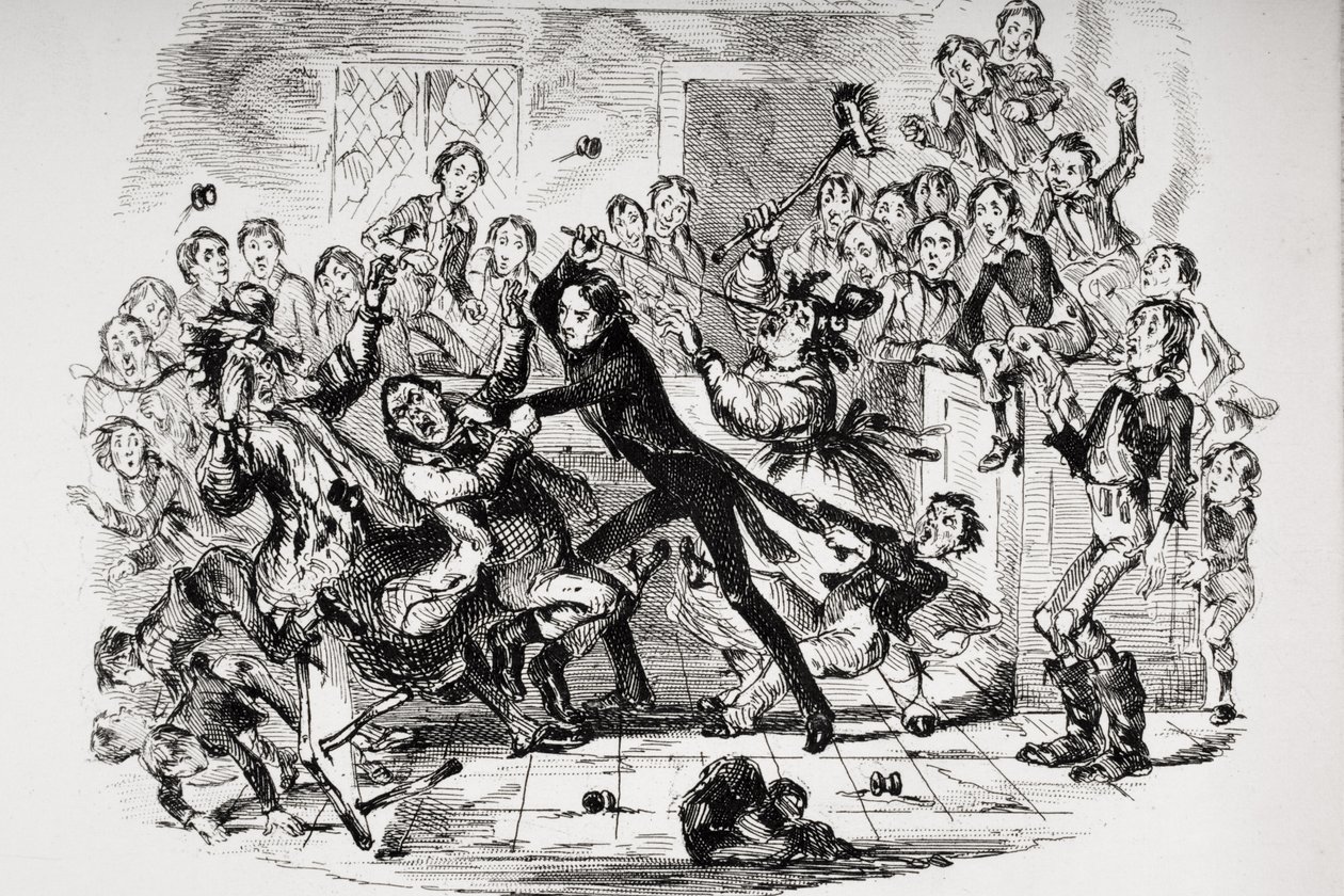 Illustration till Charles Dickens Nicholas Nickleby av Hablot Knight (1815 92) Browne