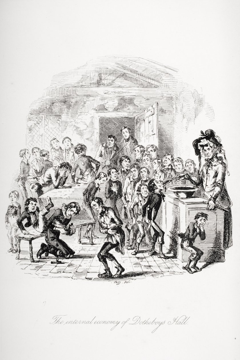 Illustration till Charles Dickens Nicholas Nickleby av Hablot Knight (1815 92) Browne