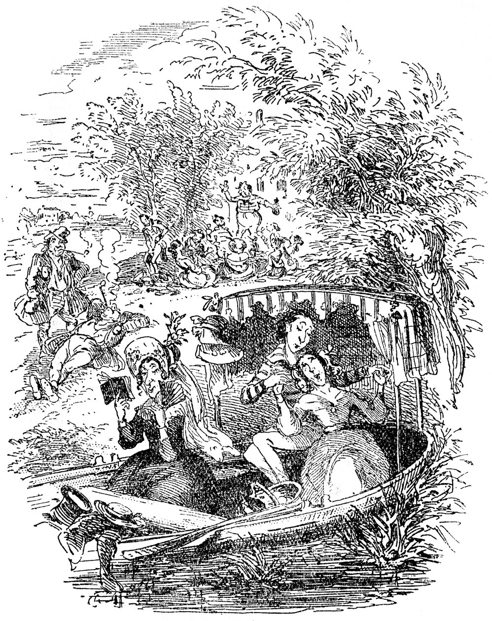 "Sketches by Boz" av Charles Dickens av Hablot Knight Browne