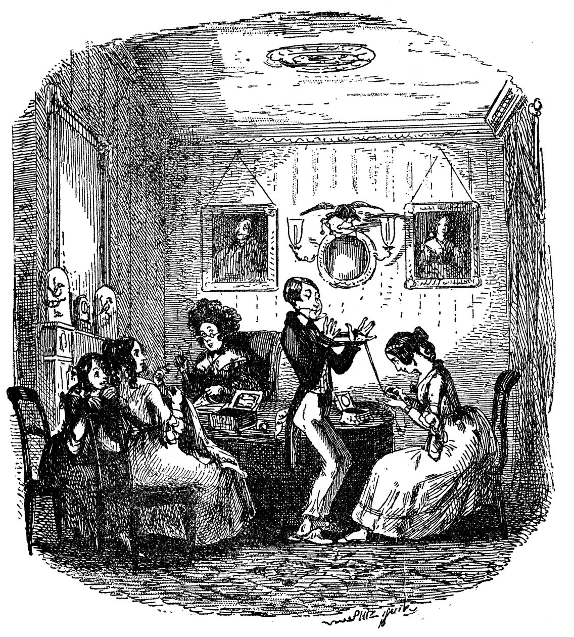 "Sketches by Boz" av Charles Dickens av Hablot Knight Browne