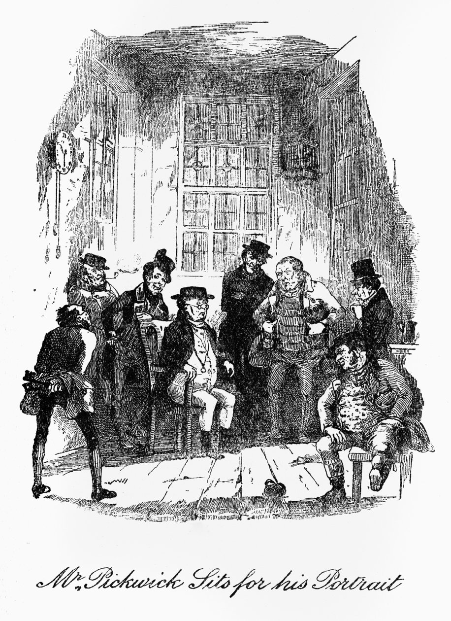 "Pickwick-tidningarna" - av Hablot Knight Browne