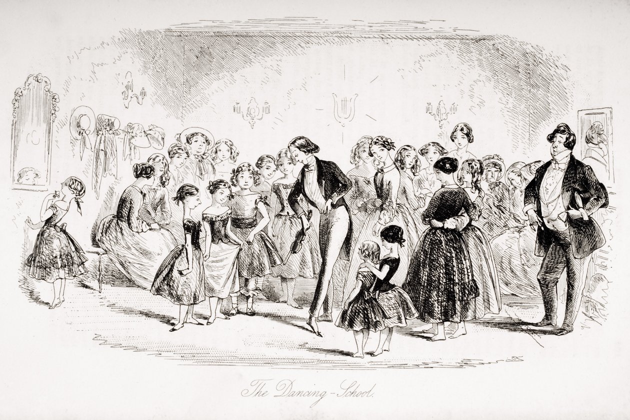 Dansskolan, illustration från 