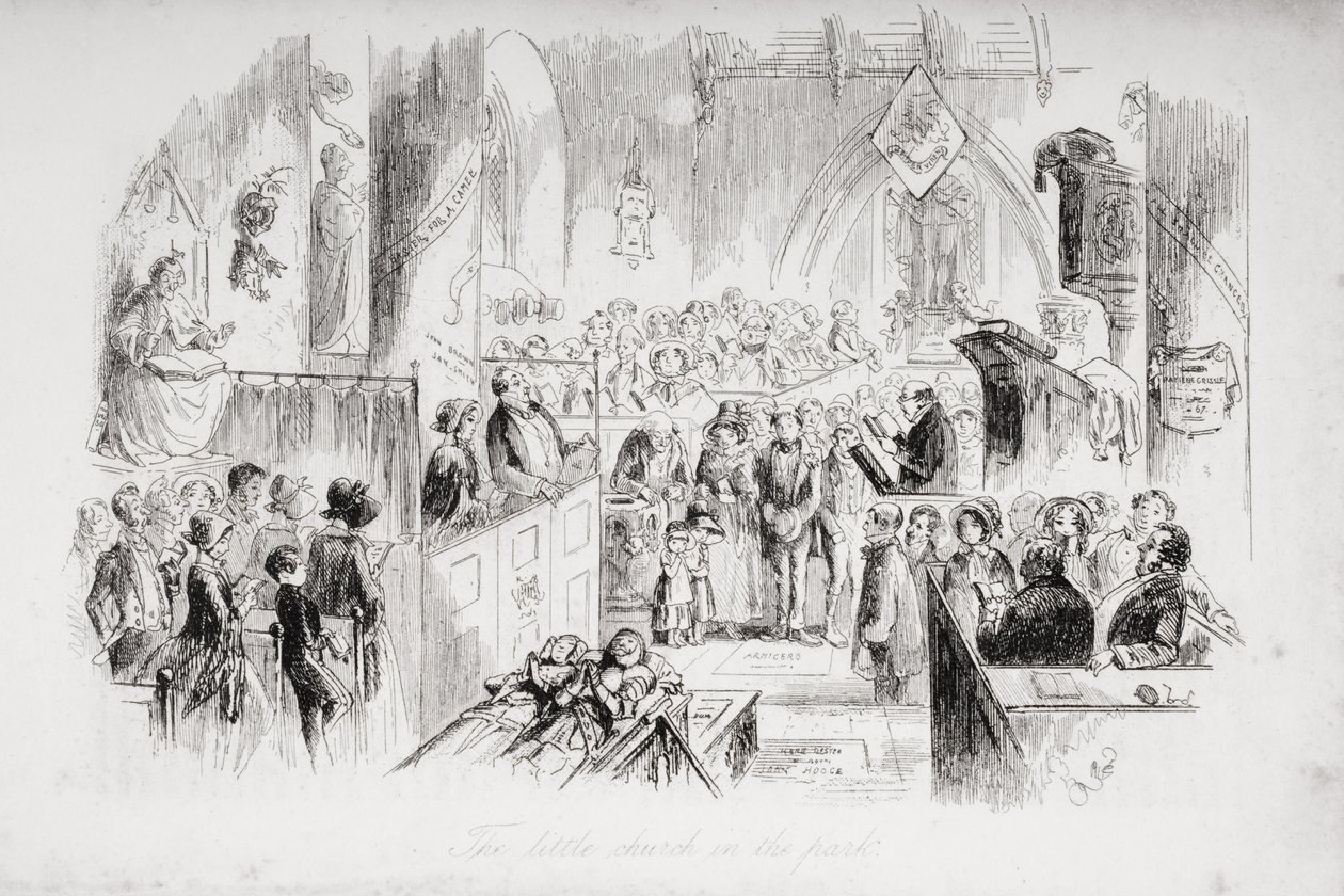 The Little Church in the Park, illustration från 
