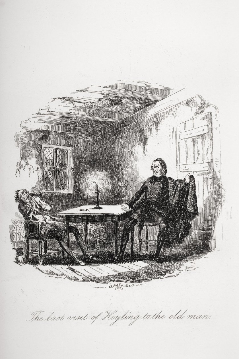Heylings sista besök hos den gamle mannen, illustration från 