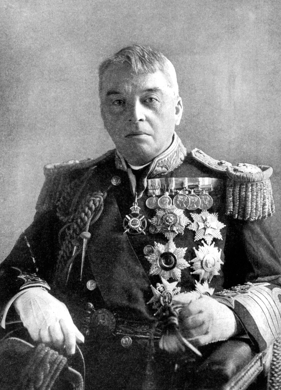 Lord Fisher av Kilverstone, brittisk sjöbefälhavare, första världskriget, 1914 av Haines