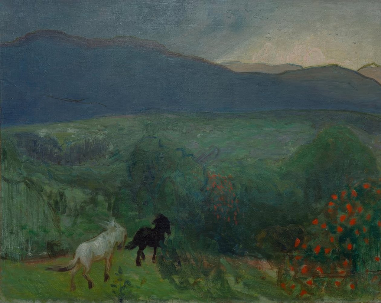 Inkommande åska, Telemark av Halfdan Egedius