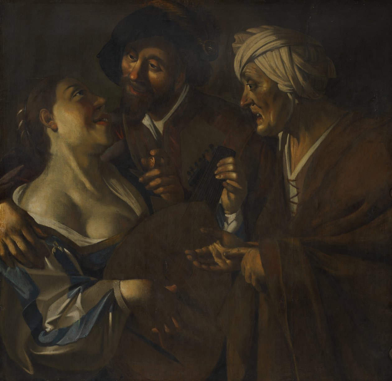 Procuress, förfalskning efter Dirck van Baburen (c.1595–1624), c.1930-45 (olja på duk) av Han van Meegeren