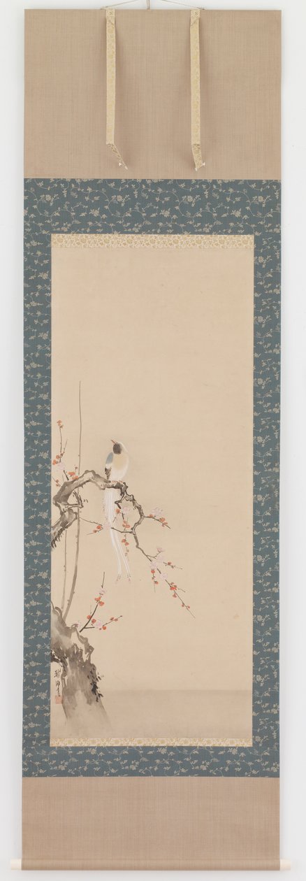 鳥と梅の花、江戸時代、17世紀後半。 スウェーデンの av Hanabusa Itcho