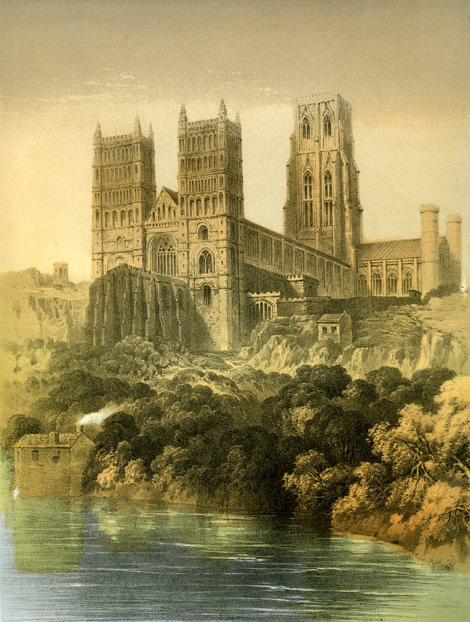 Durham Cathedral, County Durham, c1870. av Hanhart
