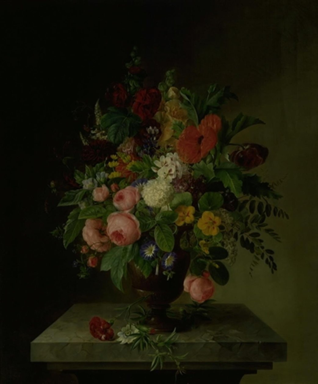 En vas med blommor av Hanne Hellesen