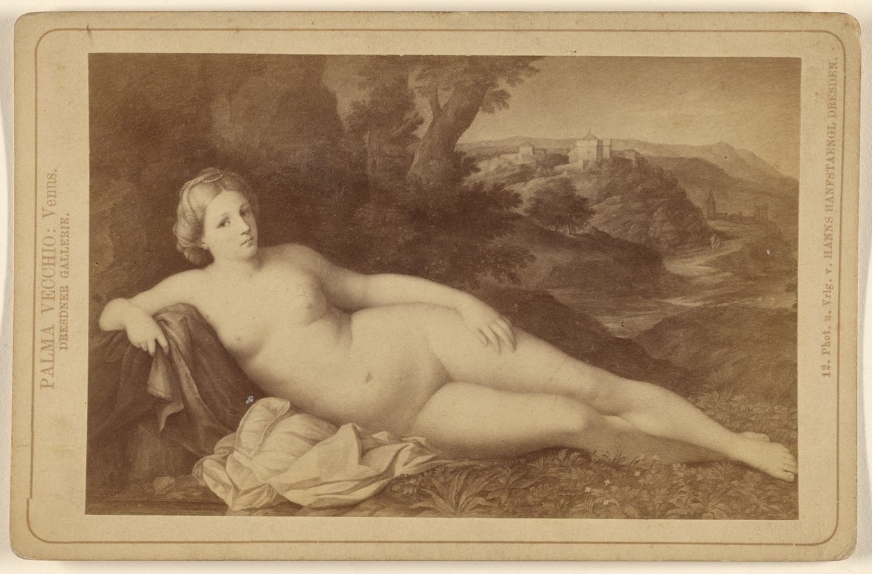 Palma Vecchio: Venus. Dresden Gallery. av Hanns Hanfstaengl