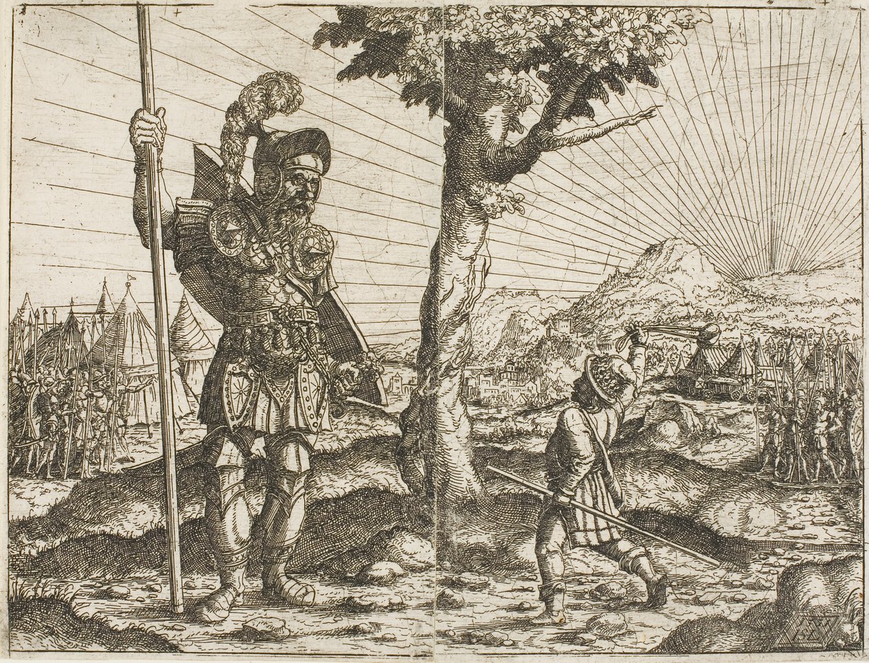 David och Goliat av Hanns Lautensack