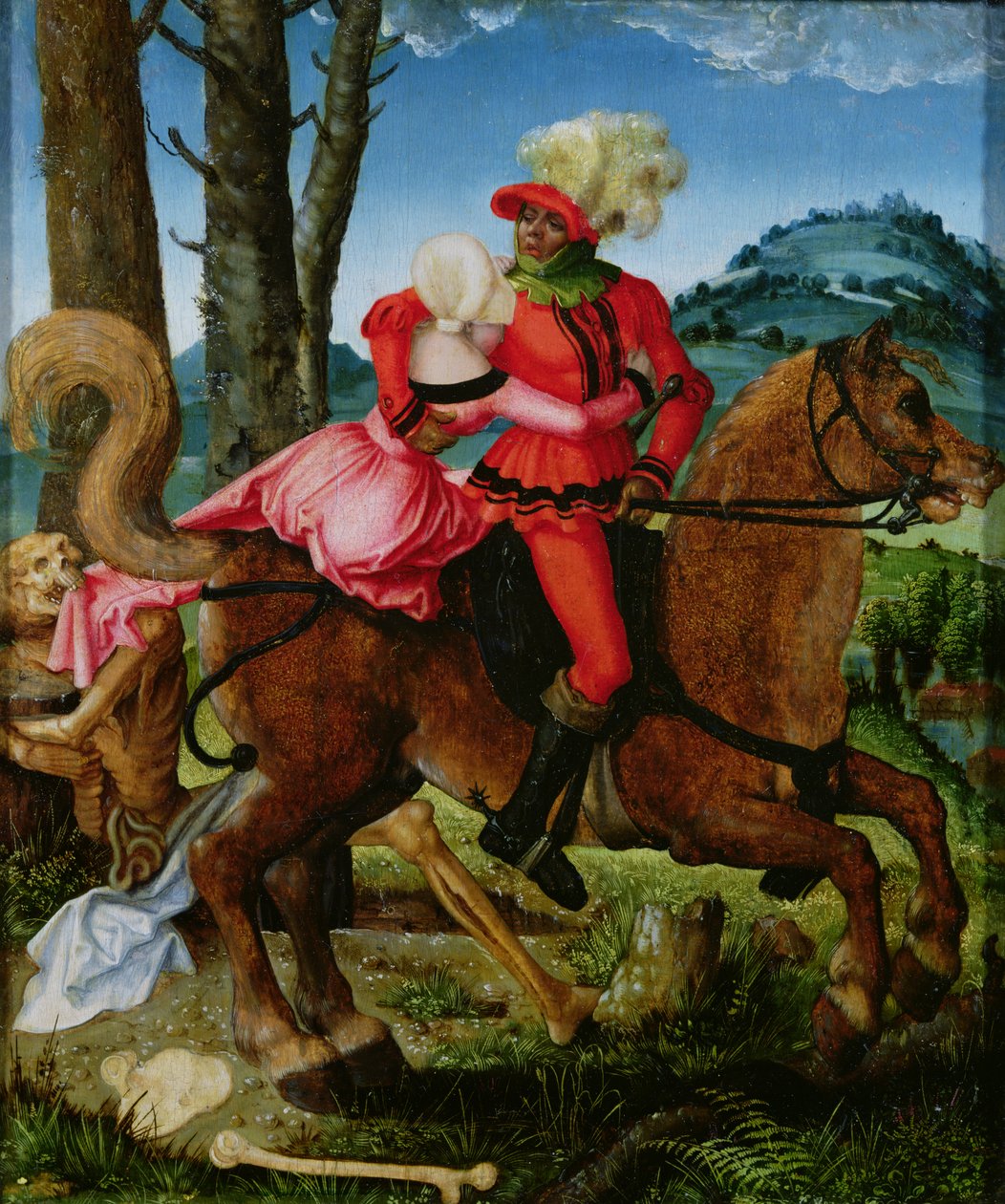 Riddaren, den unga flickan och döden av Hans Baldung Grien