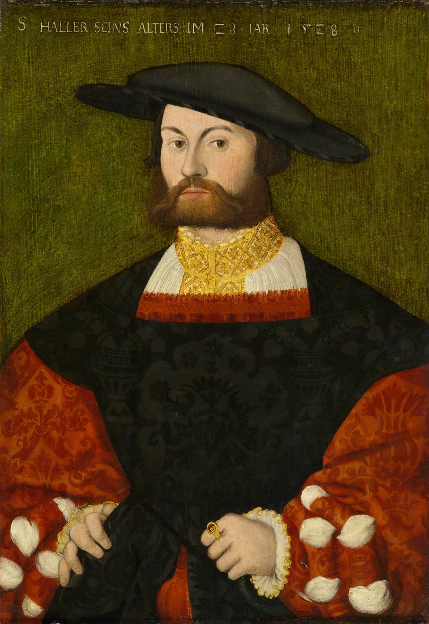 Portrait of Sebald Haller von Hallerstein av Hans Brosamer