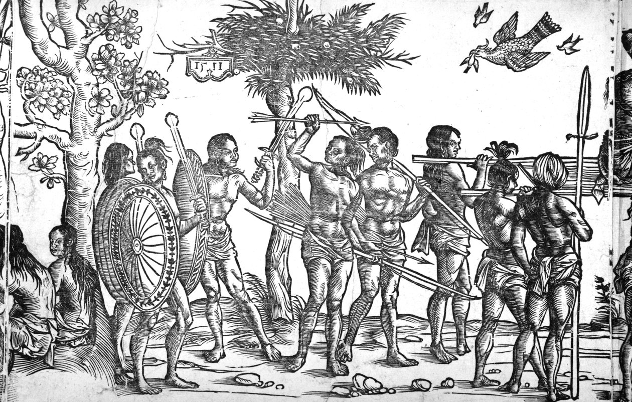 Kunig von Gutzin, tryck gjord av George Glockendon, 1511 av Hans Burgkmair