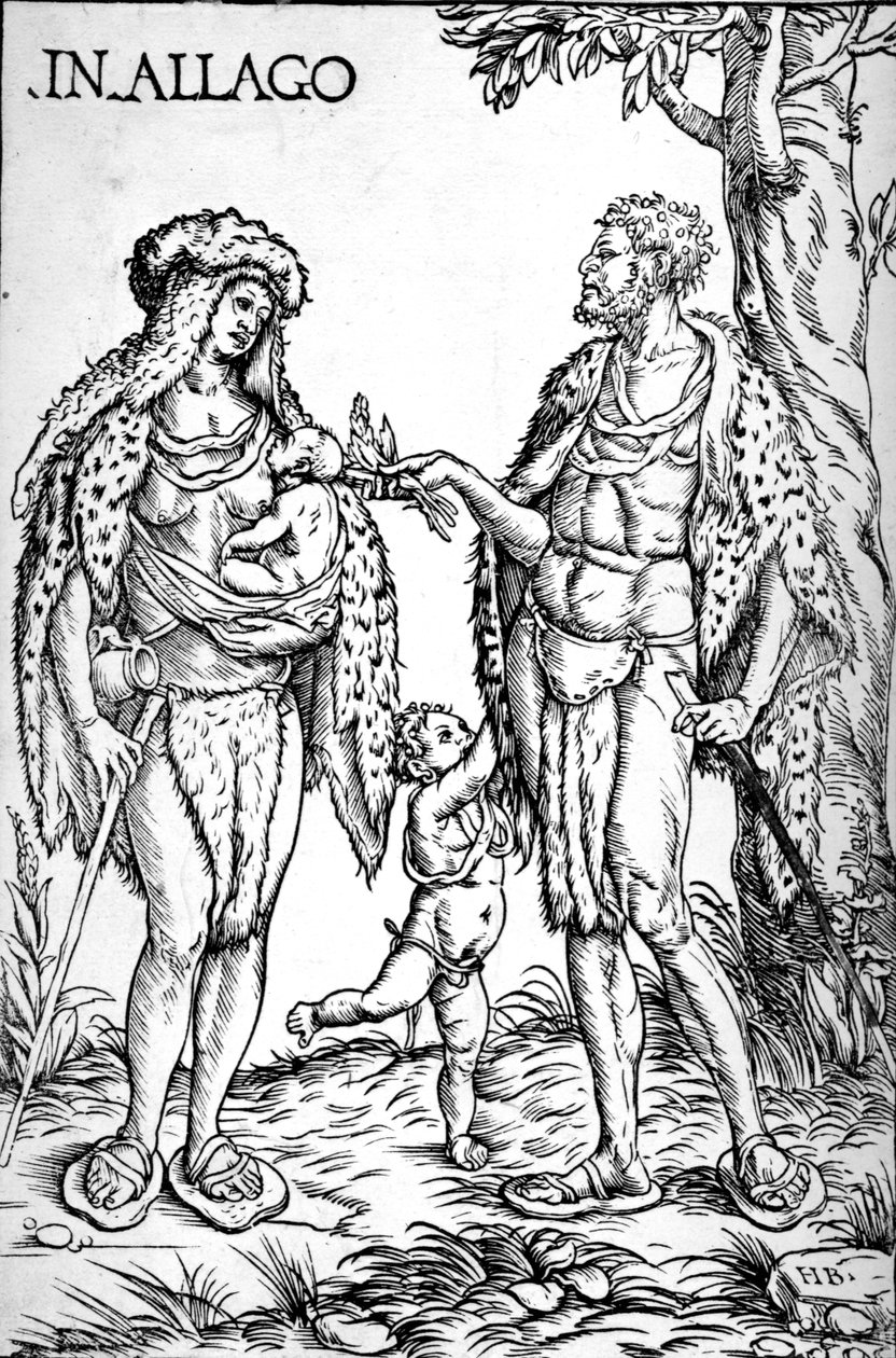 Infödda i Algoa, 1508 av Hans Burgkmair