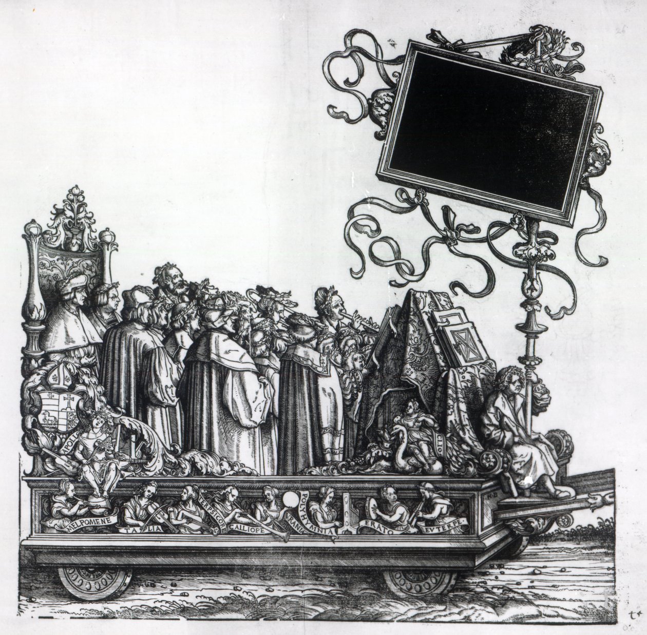 Scen från Maximilians triumftåg, ca 1516-18 av Hans Burgkmair