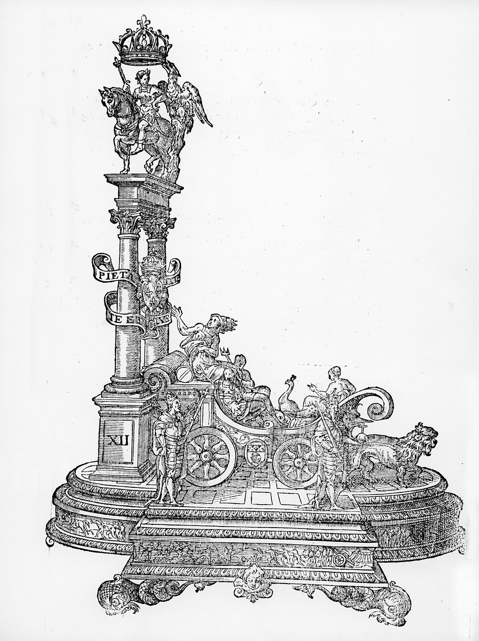 Triumfvagn, från Maximilians triumftåg, ca 1516-18 av Hans Burgkmair