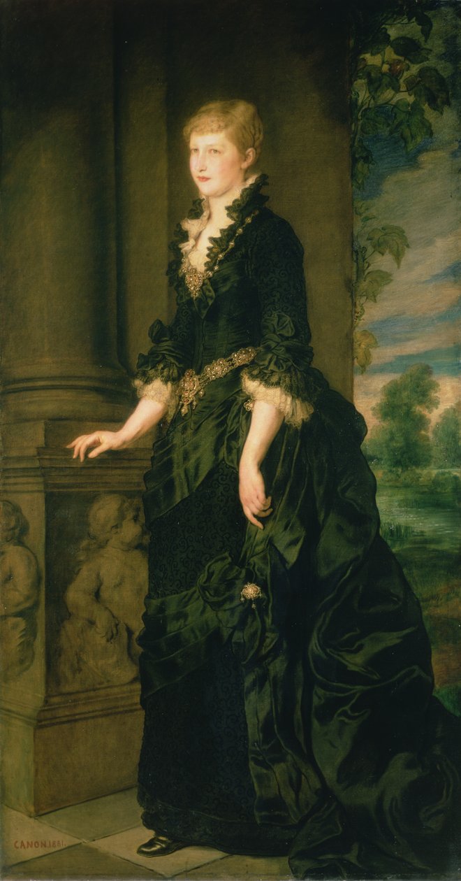 Kronprinsessan Stephanie av Belgien, gemål med kronprins Rudolf av Österrike (1858-89), 1881 av Hans Canon