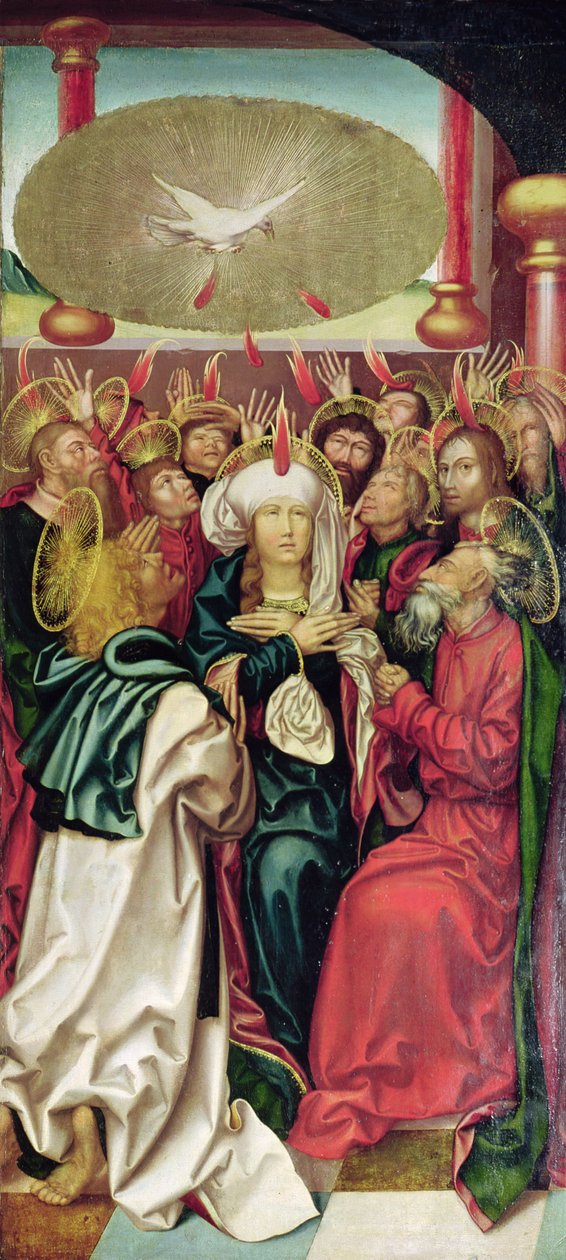 Bugnons altartavla: Pingst, ca 1507 av Hans Fries