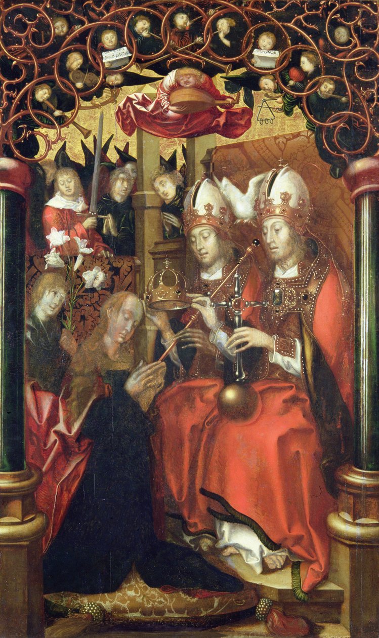 O le Faapaleina o le Taupou o Maria (tempera on panel)sua av Hans Fries