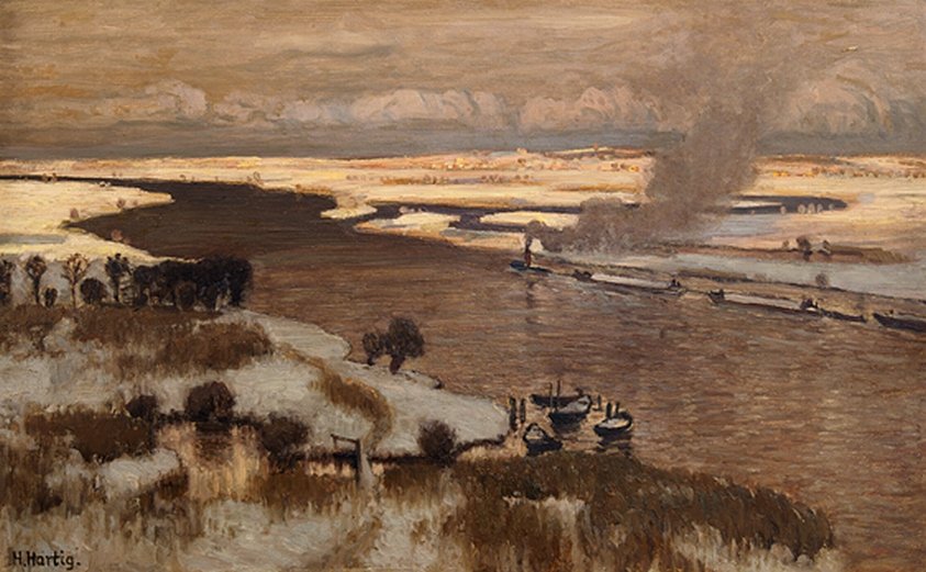  Oderlandschaft av Hans Hartig