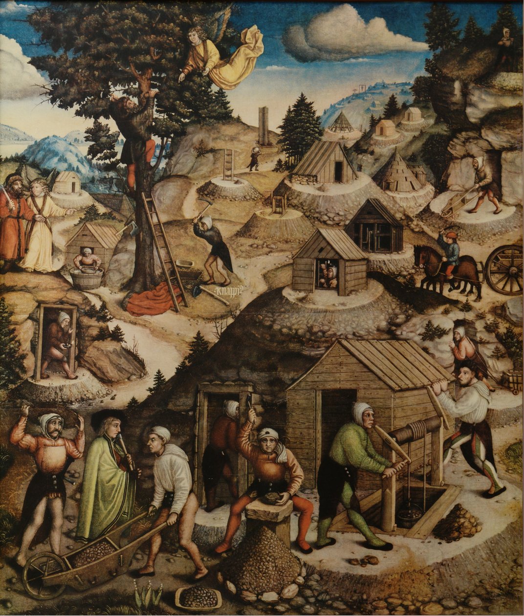Middle section of the Annaberger Bergaltars av Hans Hesse