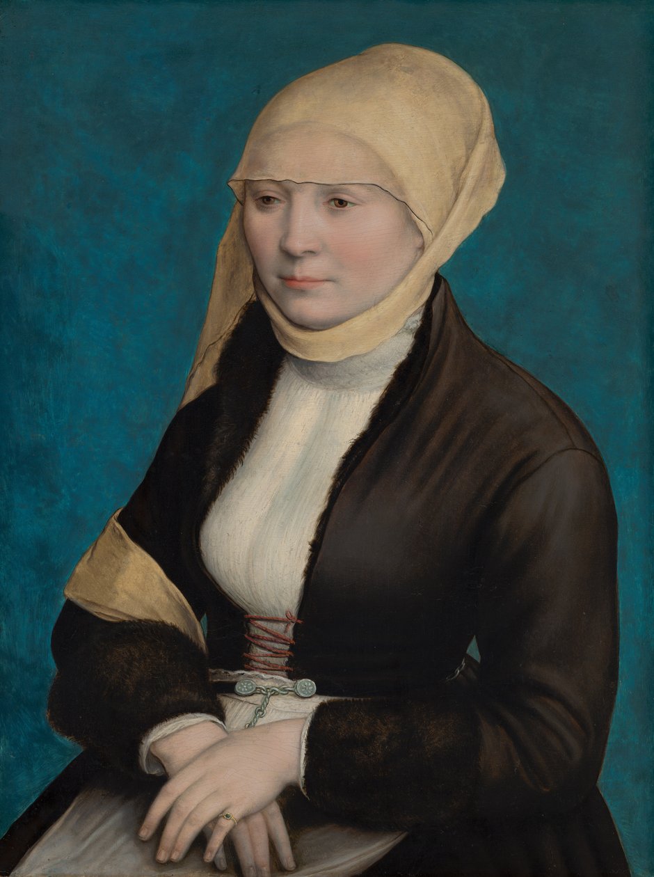 Portrait of a woman from southern Germany av Hans Holbein