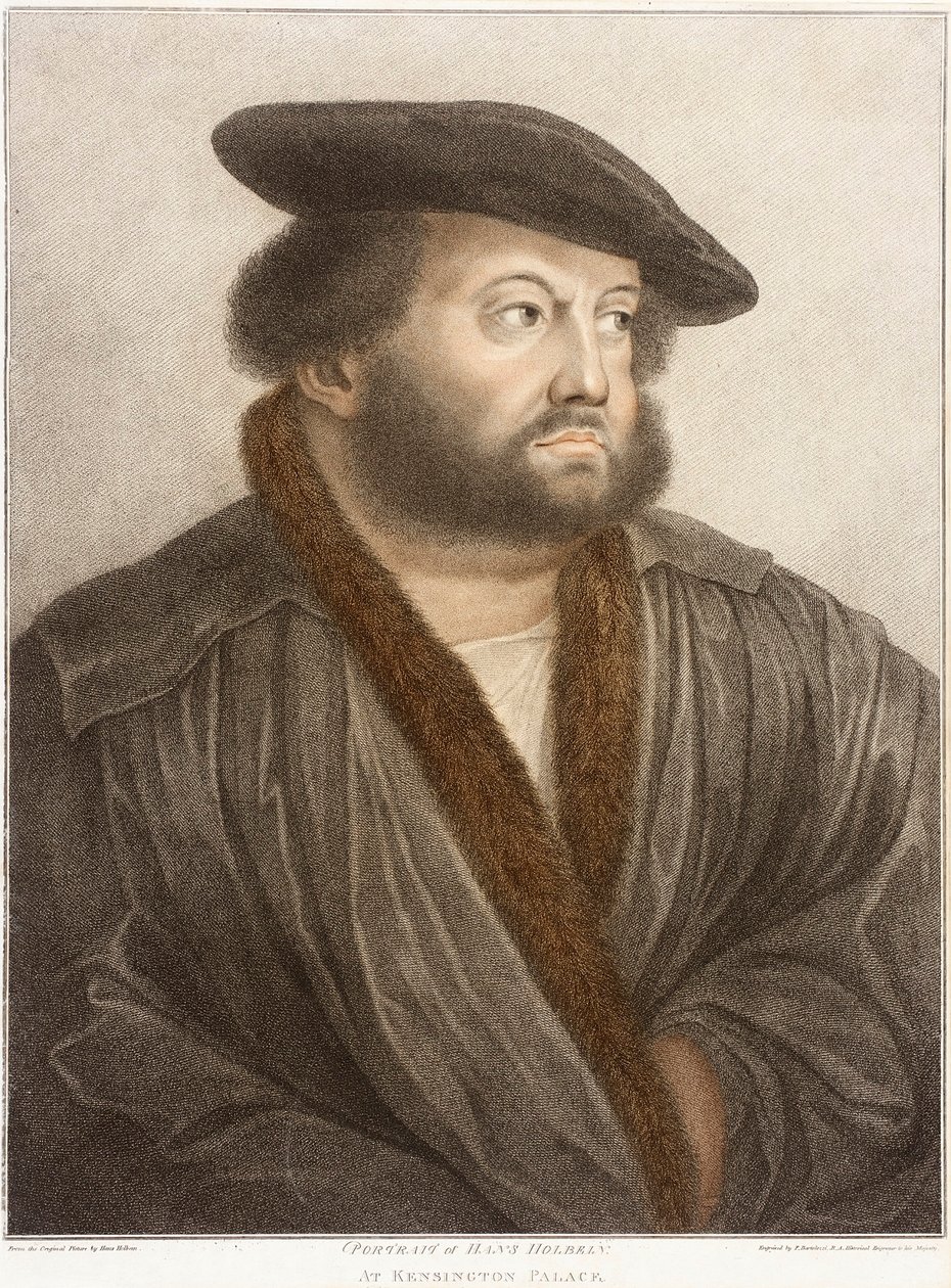 Portrait of Hans Holbein  av Hans Holbein der Jüngere