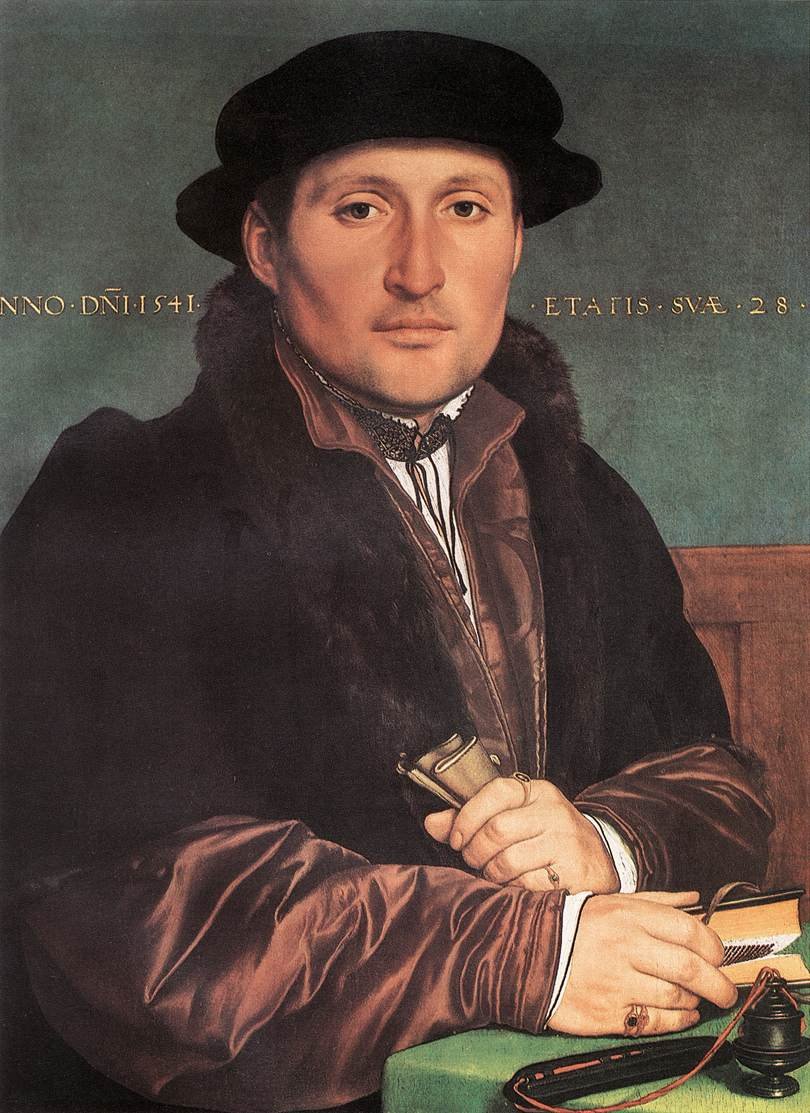 Porträt eines jungen Mannes av Hans Holbein der Jüngere