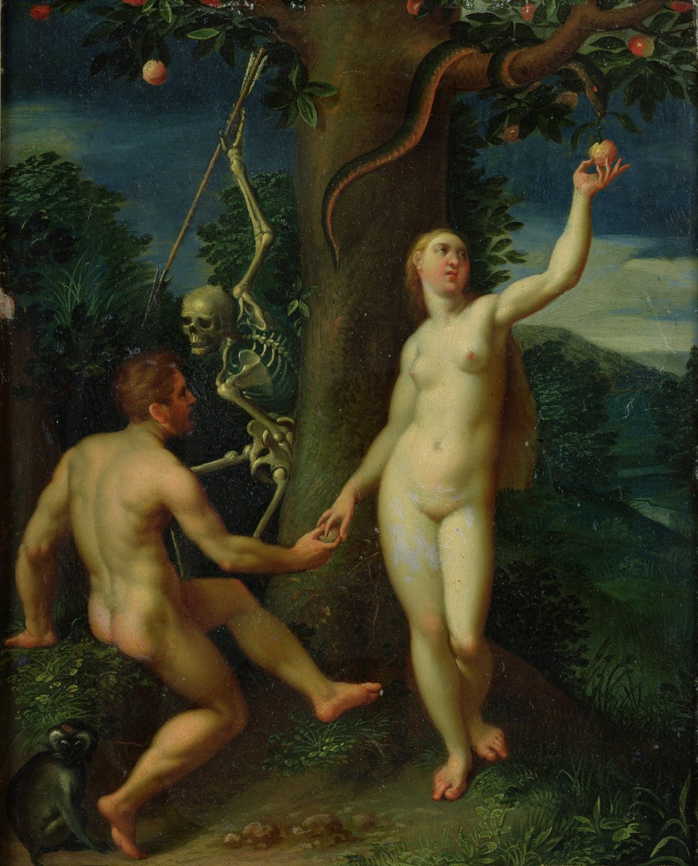 Sa taufetuli Atamu ma Eva av Hans I or Johann Rottenhammer