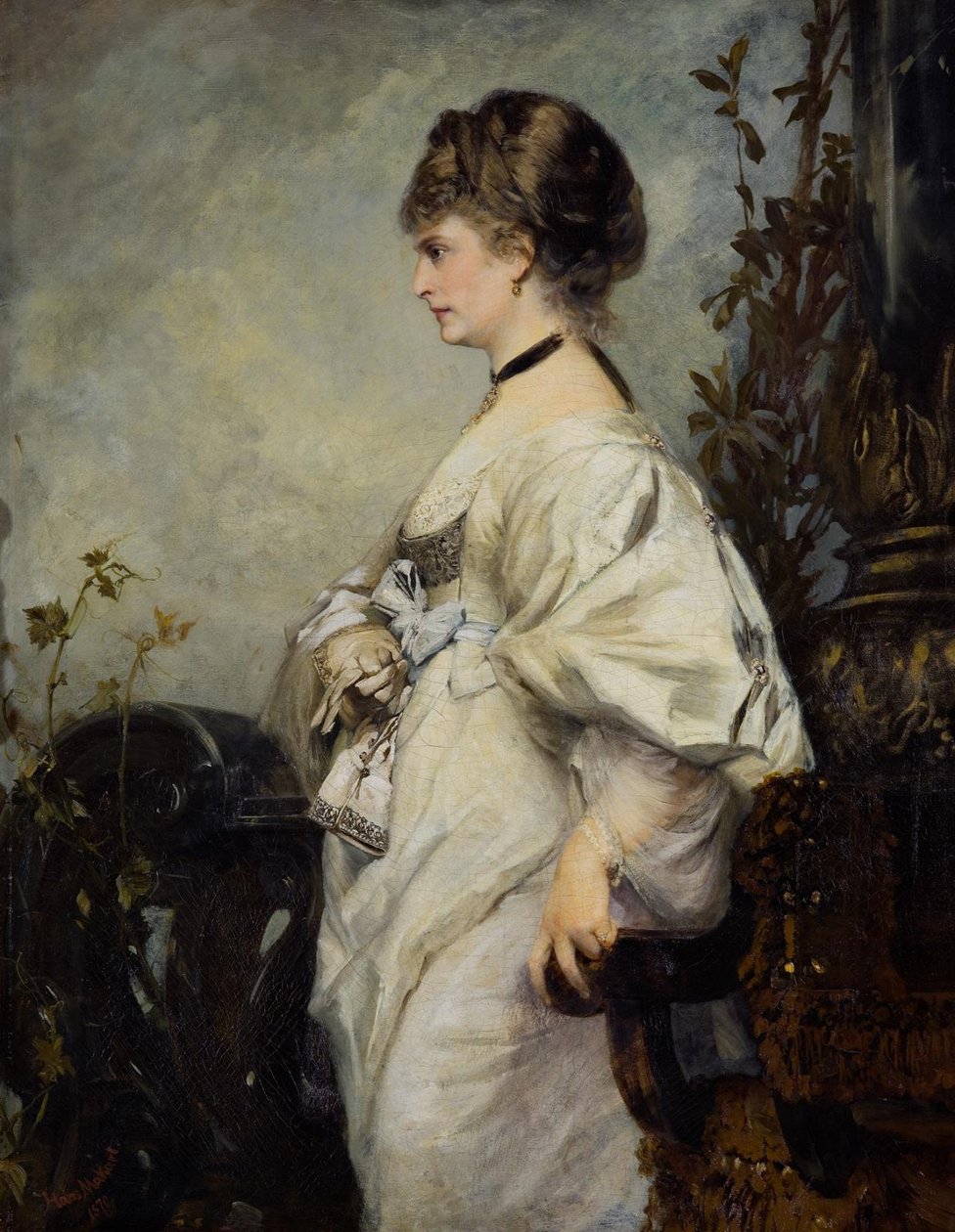  Magdalena PlachnEnglish: Portrait Magdalena Plachn  av Hans Makart