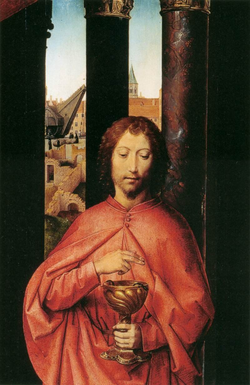 St John Altarpiece detailn av Hans Memling