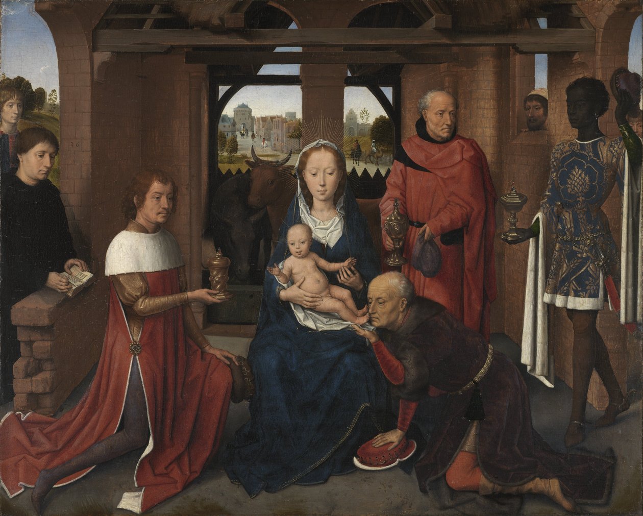 Centralpanel för Triptyken av Jan Floreins av Hans Memling