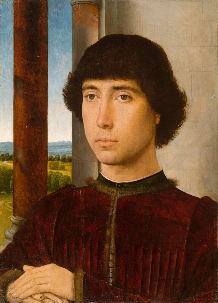 Picha ya Kijana, c.1470-75 swed av Hans Memling