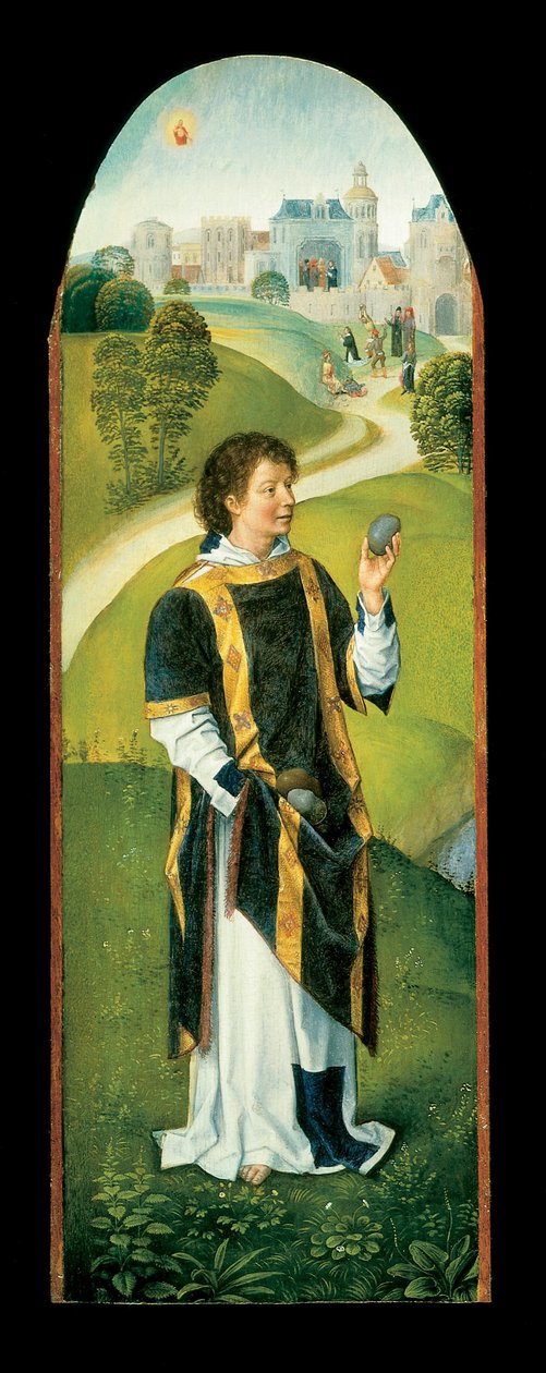 Saint Stephen av Hans Memling