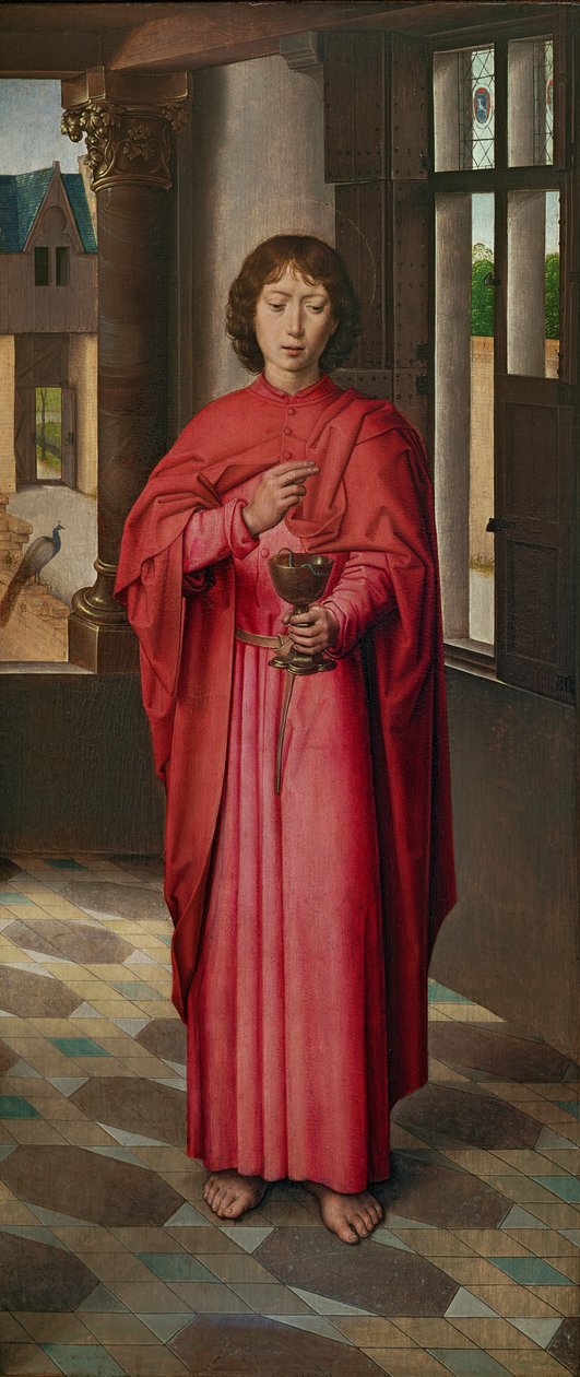 St. Johannes evangelisten, en panel från 