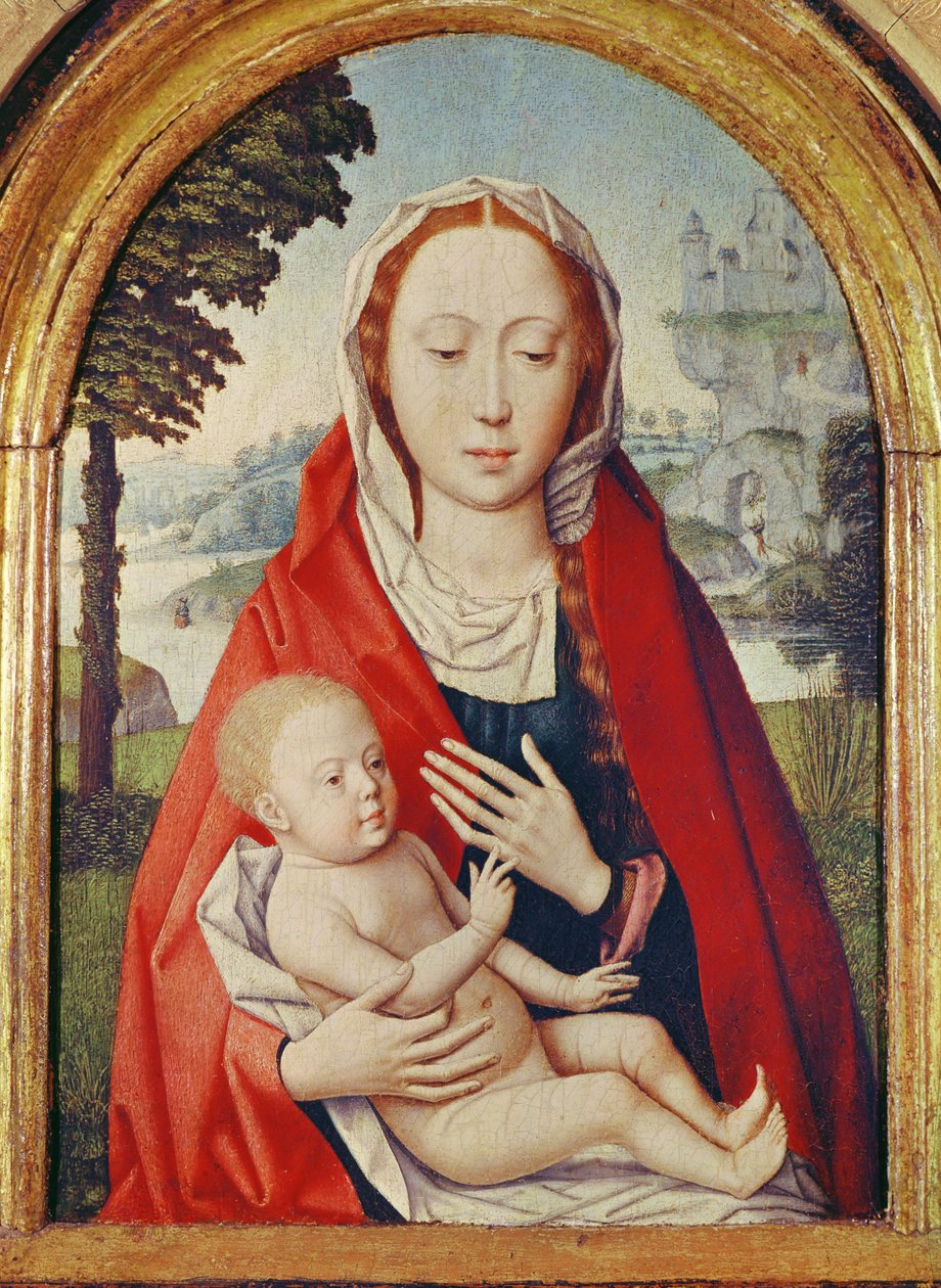 Jungfrun och barnet av Hans Memling