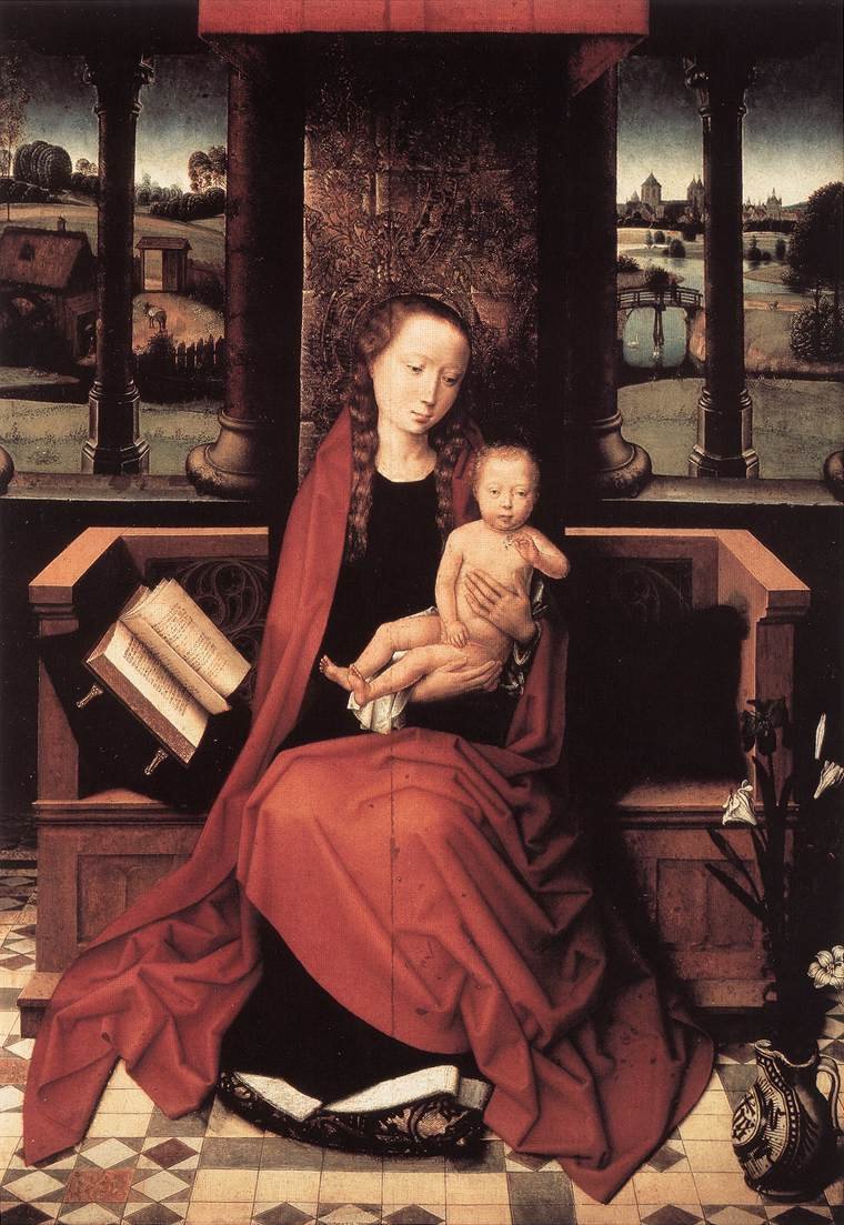 Virgin and Child Enthroned av Hans Memling