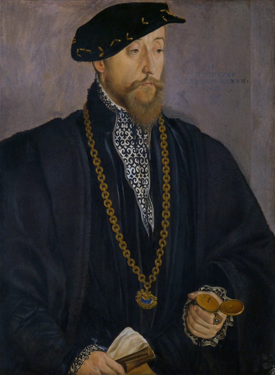 Porträtt av Pankraz von Freyberg zu Hohenaschau av Hans Muelich or Mielich