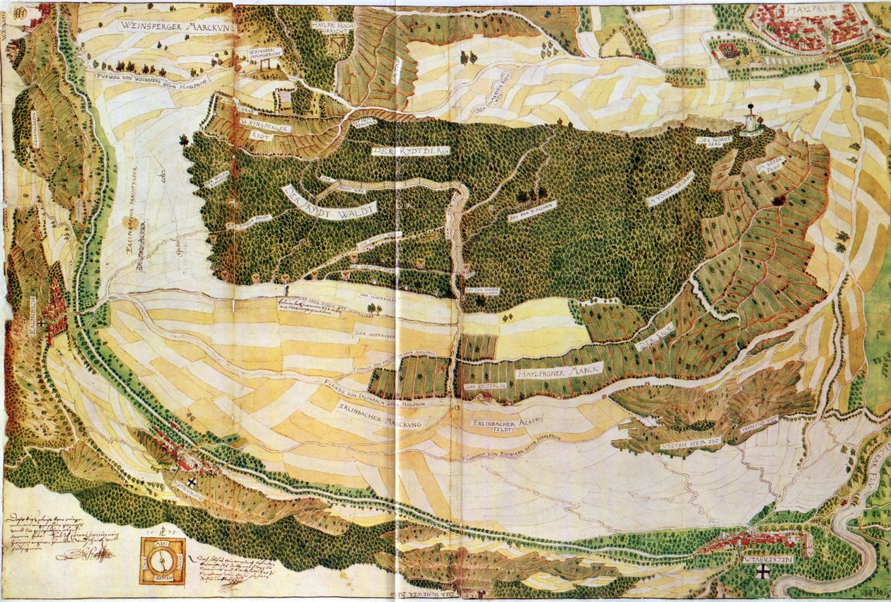 Heilbronn und sein östliches Umland 1578 av Hans Peter Eberlin