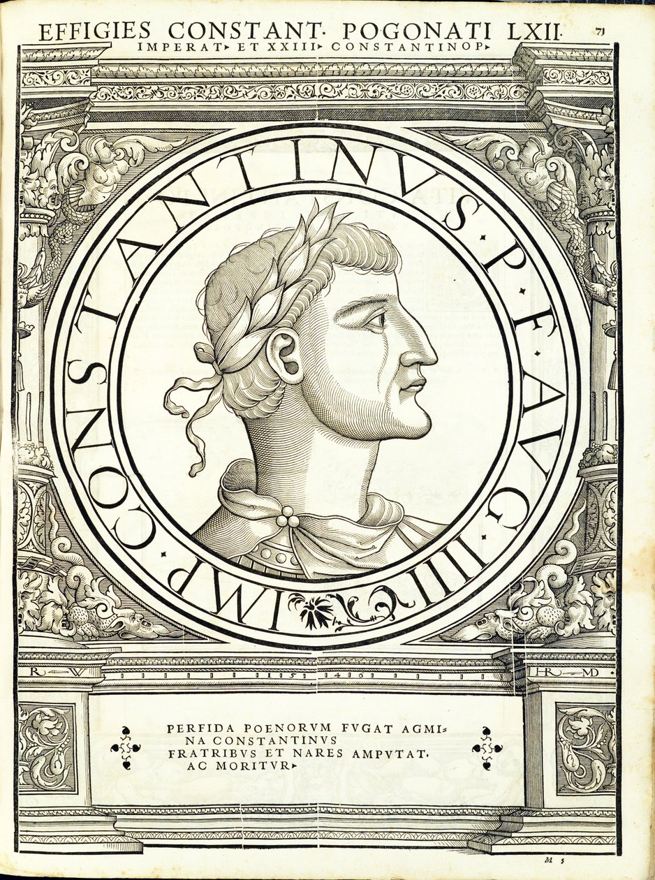 Constantinus Pogonatus, illustration från 