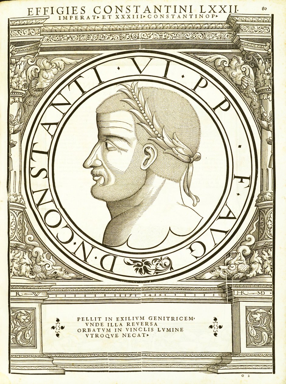 Constantinus VI, illustration från 