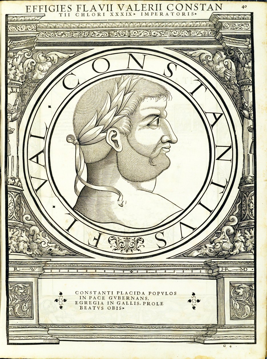 Constantius Chlorus, illustration från 