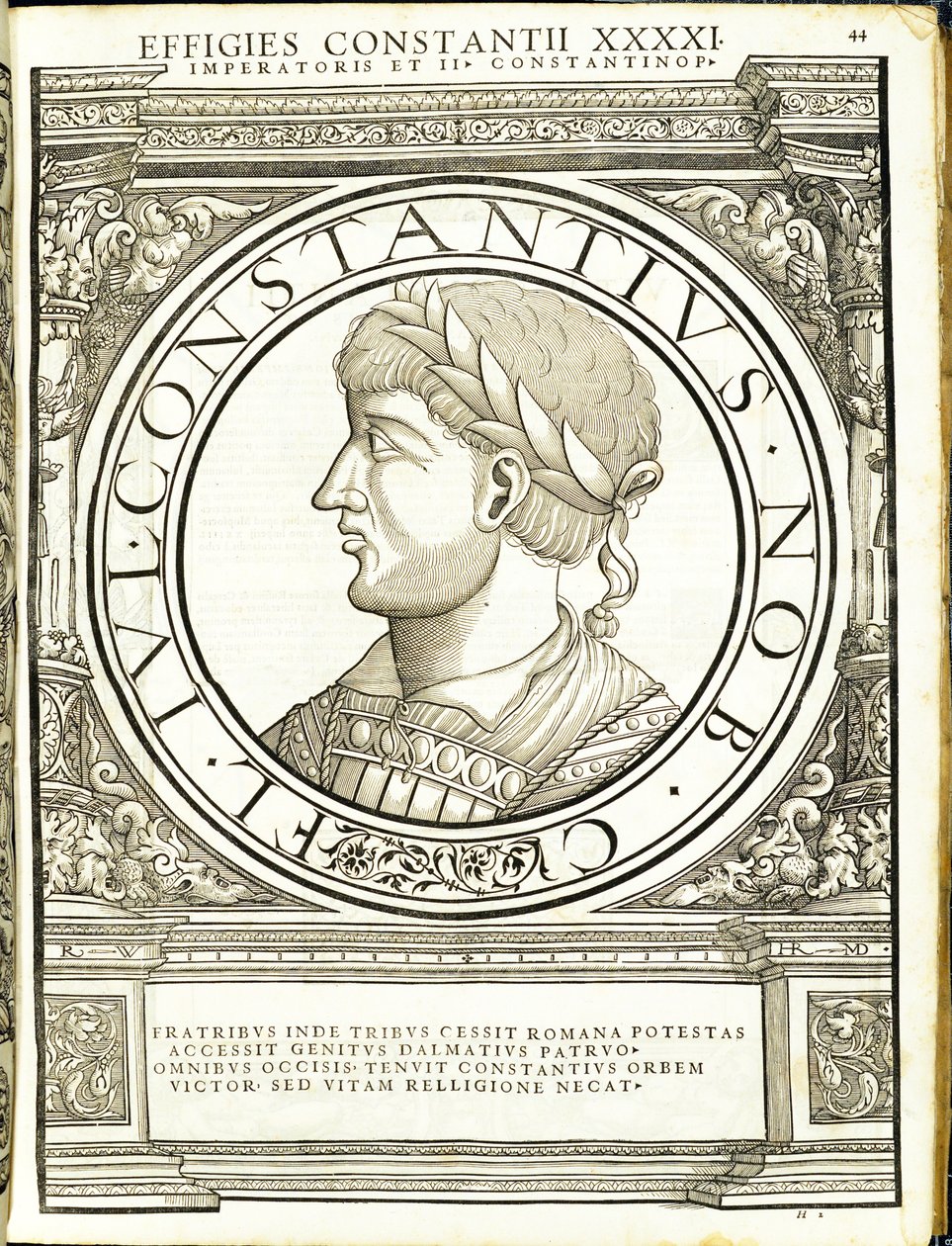 Constantius II, illustration från 