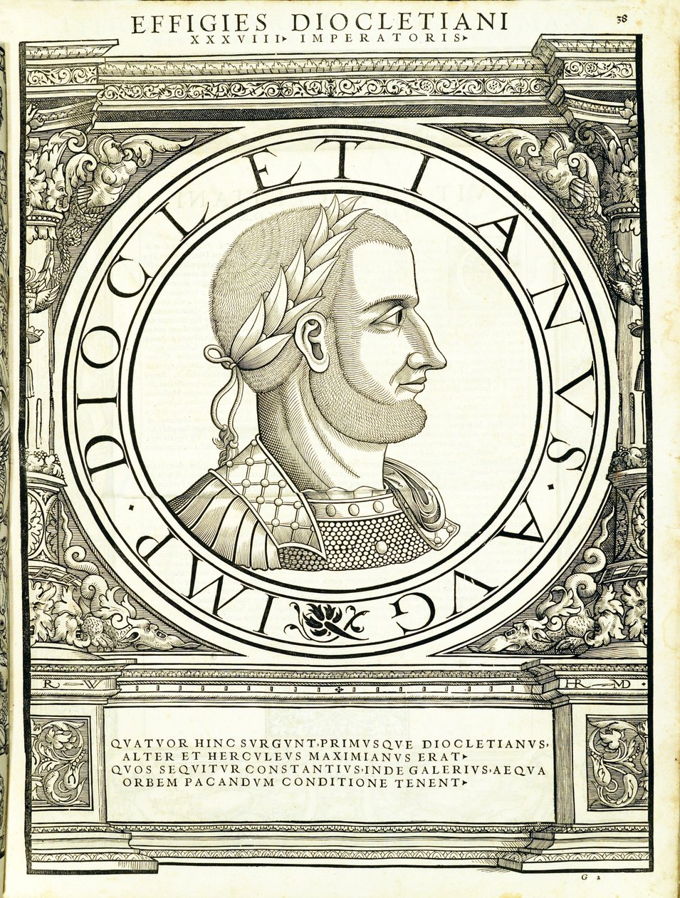 Diocletianus, illustration från 