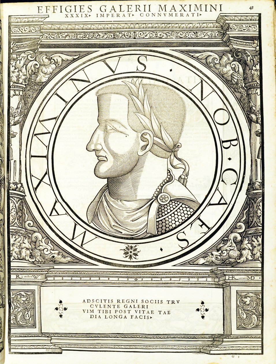 Maximinus II, illustration från 