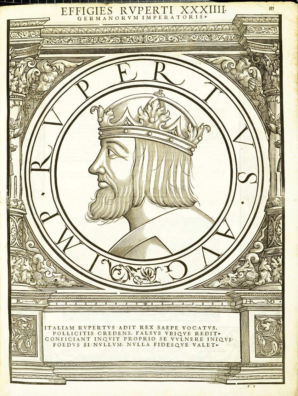 Rupertus, illustration från "De romerska kejsarna i hela öst och väst" av Hans Rudolf Manuel Deutsch