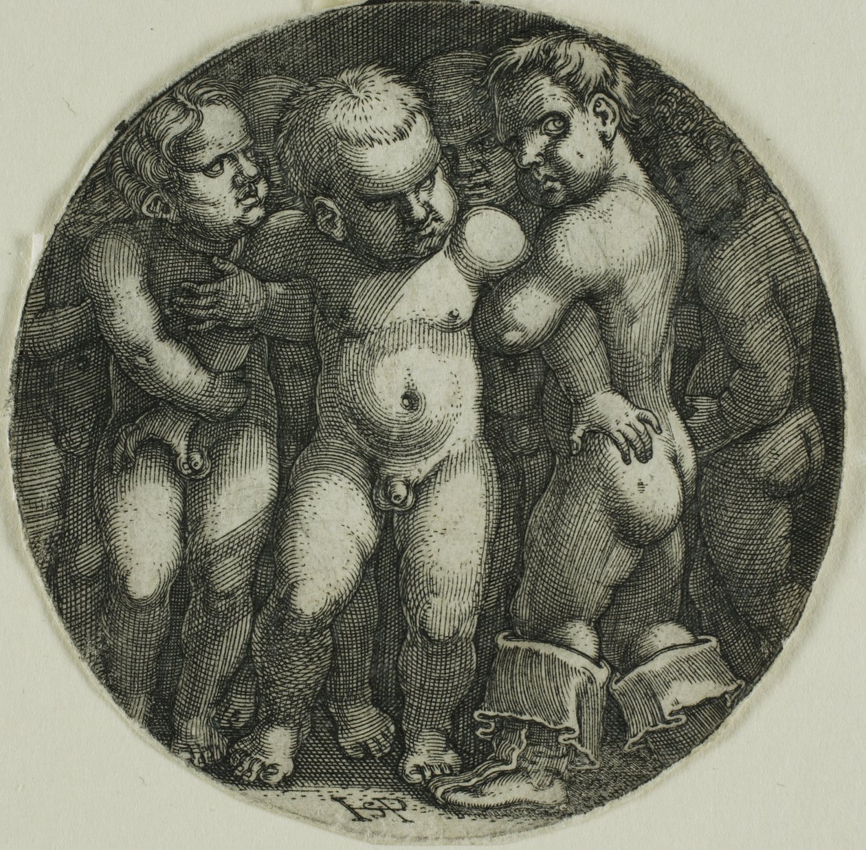 Eight Nude Boys av Hans Sebald Beham